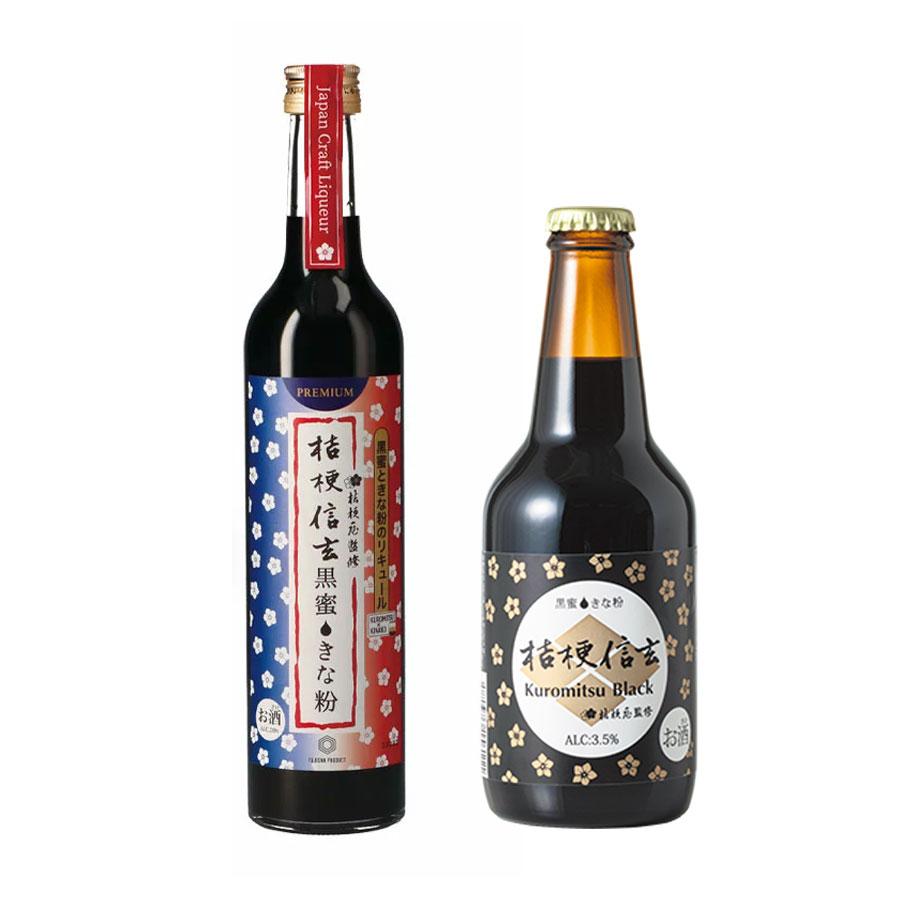 桔梗信玄餅のお酒 桔梗信玄黒蜜きな粉1本 桔梗信玄 Kuromitsu Black 1