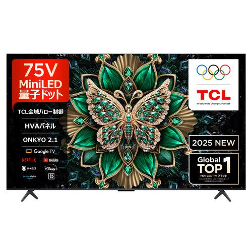 TCL 75C6K 75V型 MiniLED 量子ドット 4K液晶テレビ BS・CS 4K
