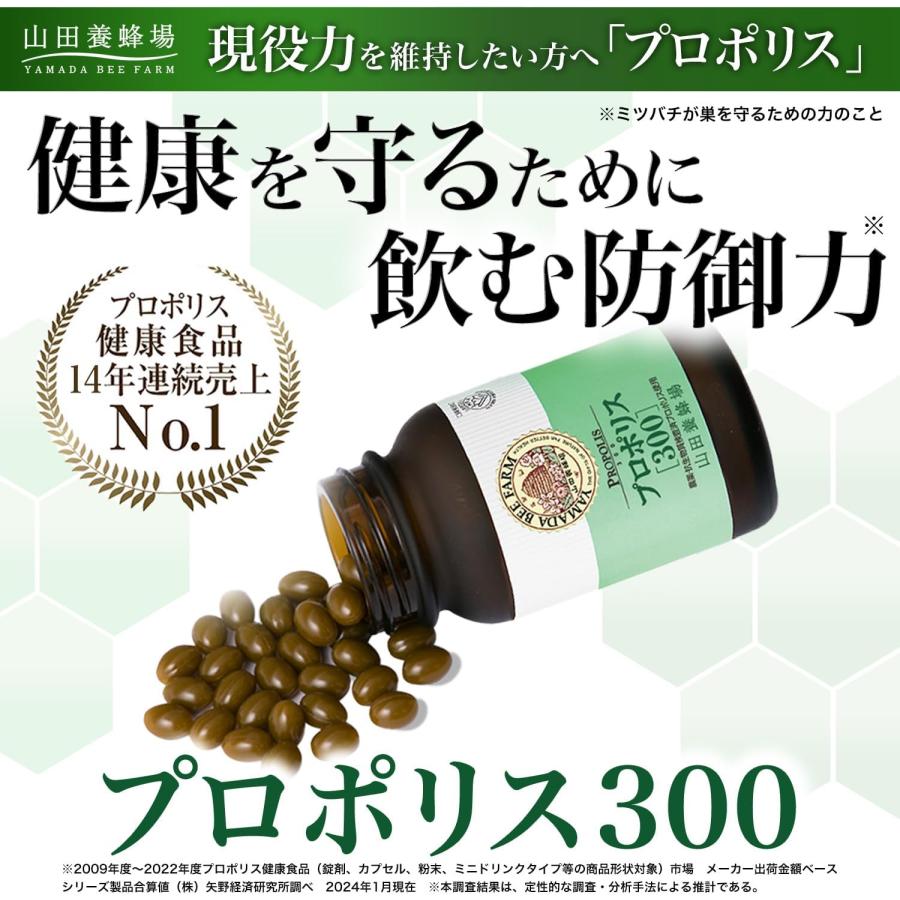 山田養蜂場 プロポリス300 100球袋入 プロポリス サプリメント サプリ