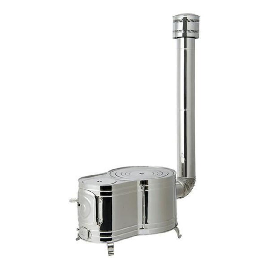 ホンマ製作所 HONMA ステンレス時計1型薪ストーブセット（日本製、屋外