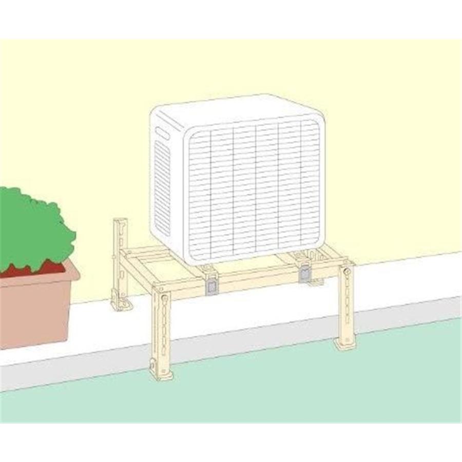 日晴金属 クーラーキャッチャー エアコン室外機据え付け架台 高さ118