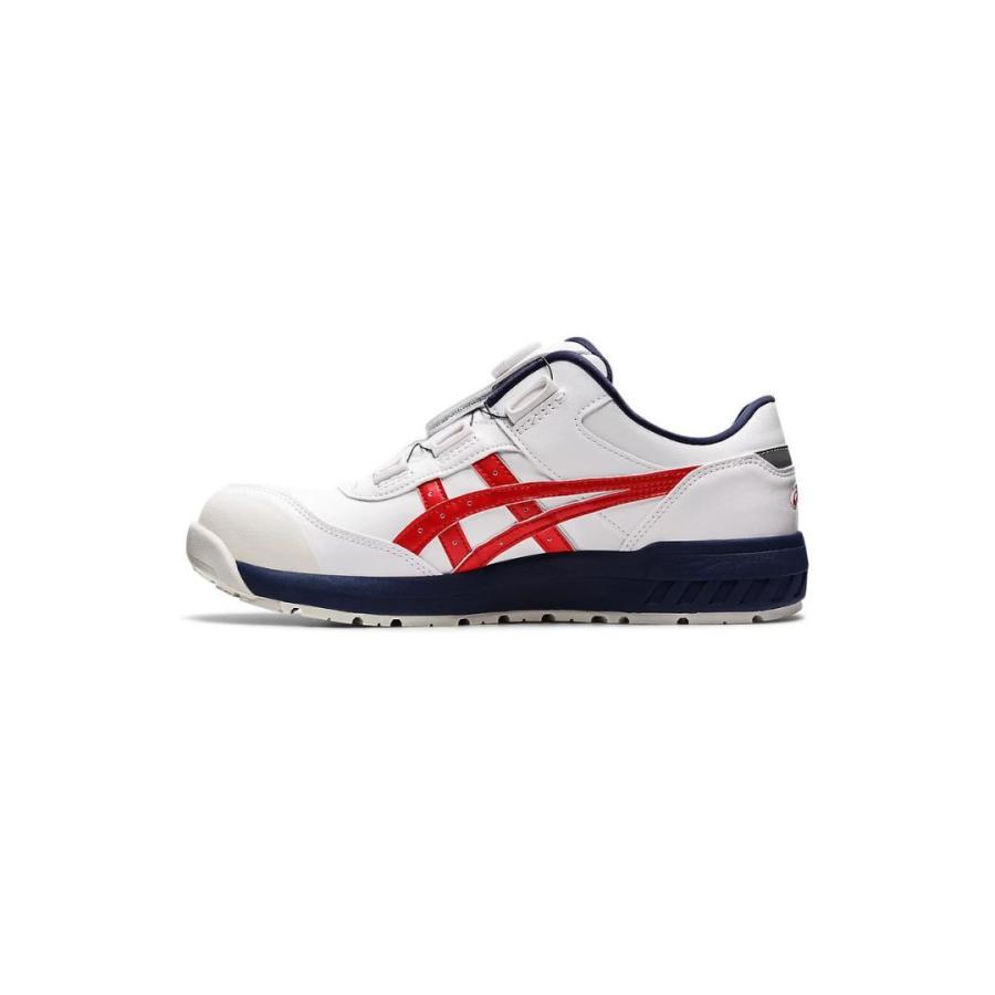 ウィンジョブ ASICS CP306 100 ホワイト×クラシックレッド アシックス