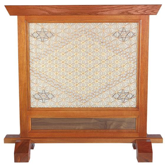 具象組合せ組子衝立 1連 ついたて パーテーション つい立て 和家具