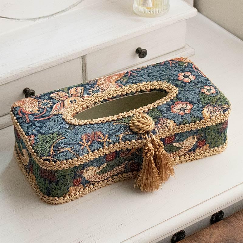 ティッシュケース おしゃれ ジェニファーテイラー いちご泥棒