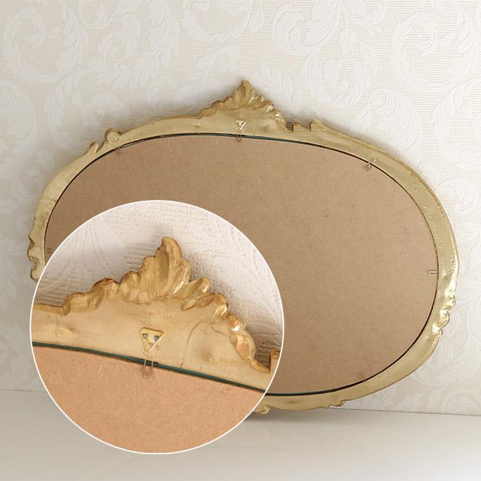 壁掛け ミラー おしゃれ ウォールミラー 鏡 姿見 ロココ調 姫系