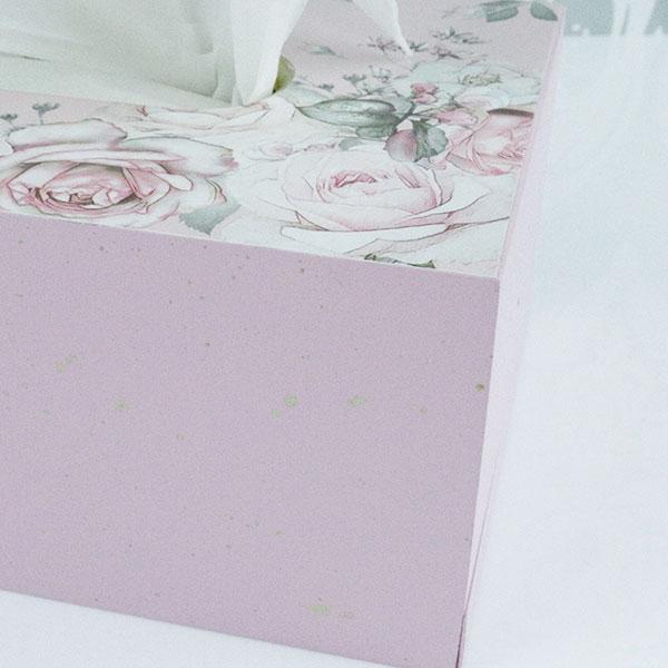 ボックスティッシュカバー ティッシュ ケース おしゃれ 花柄 バラ柄