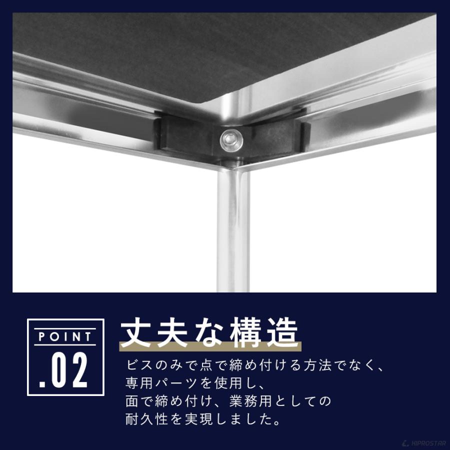 キッチンワゴン 3段 棚板680×385 キャスター付き フラットタイプ 作業