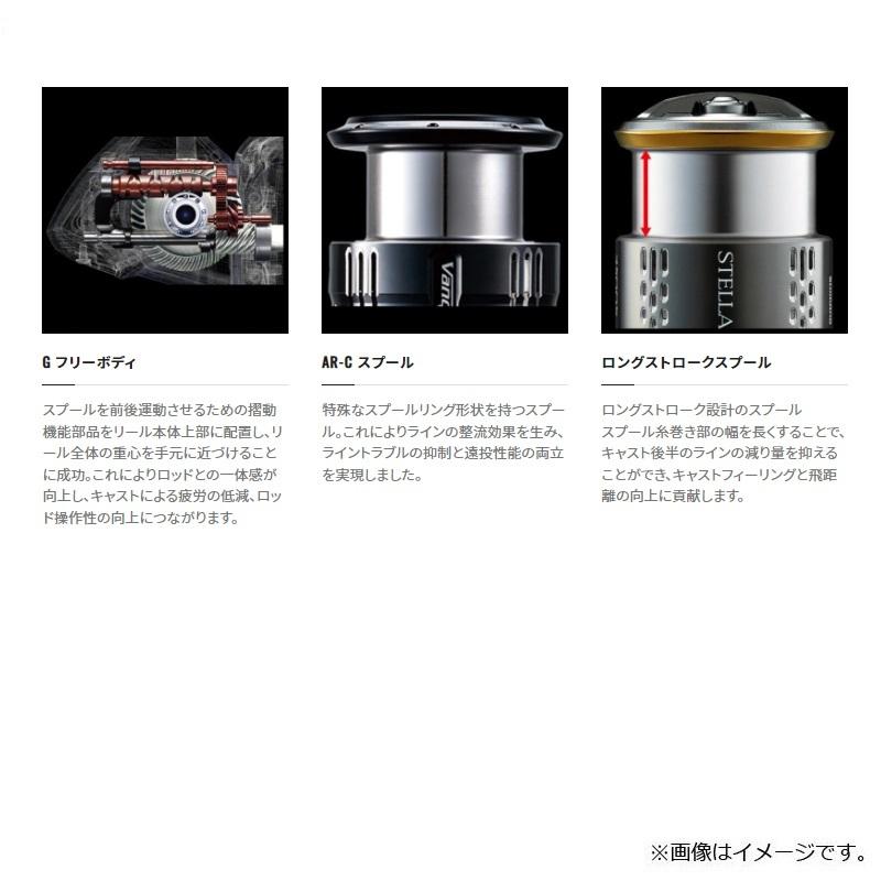 シマノ（SHIMANO） 22 ステラ 3000MHG / スピニング リール : 釣具の