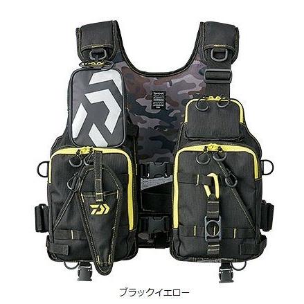 DAIWA（ダイワ） DF-6206 フロートゲームベスト ブラックレッド フリー