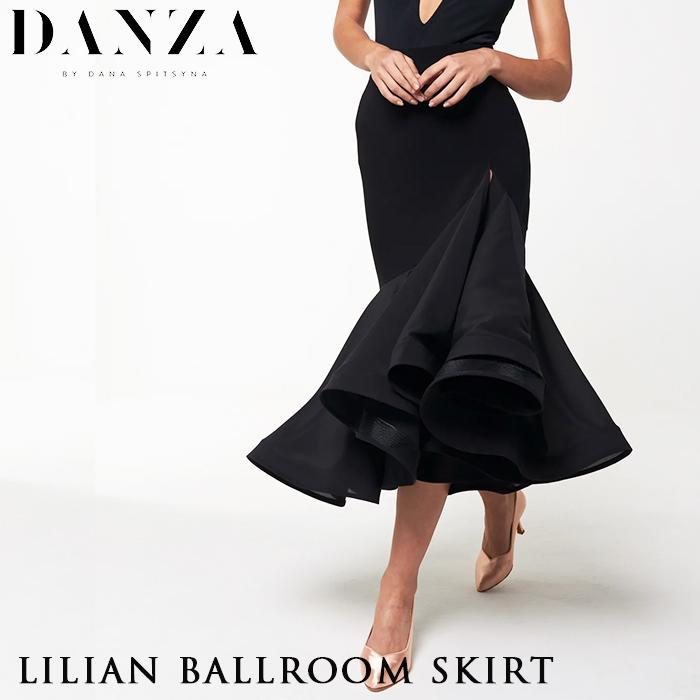 社交ダンス 衣装 社交ダンス衣装 モダンスカート スカート 黒 ロング
