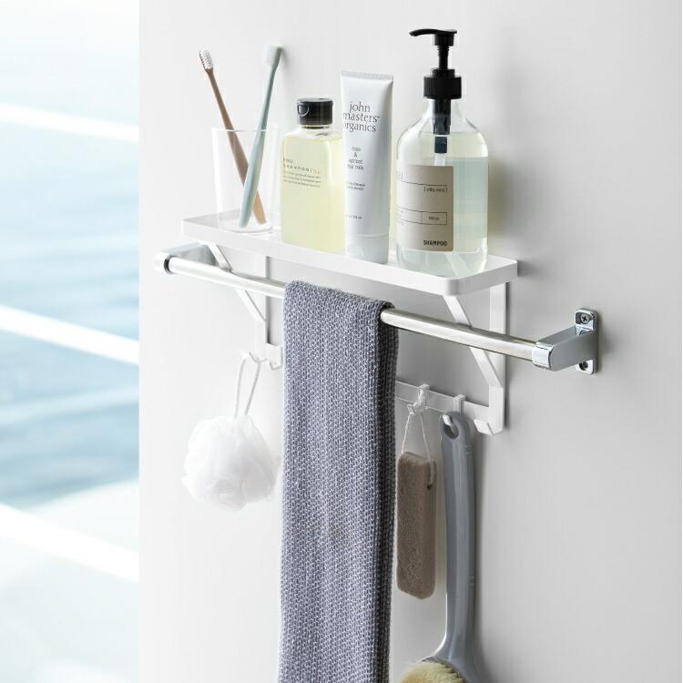 タオル掛け上ラック ミスト お風呂 収納 タオルバー 洗面所 バス用品