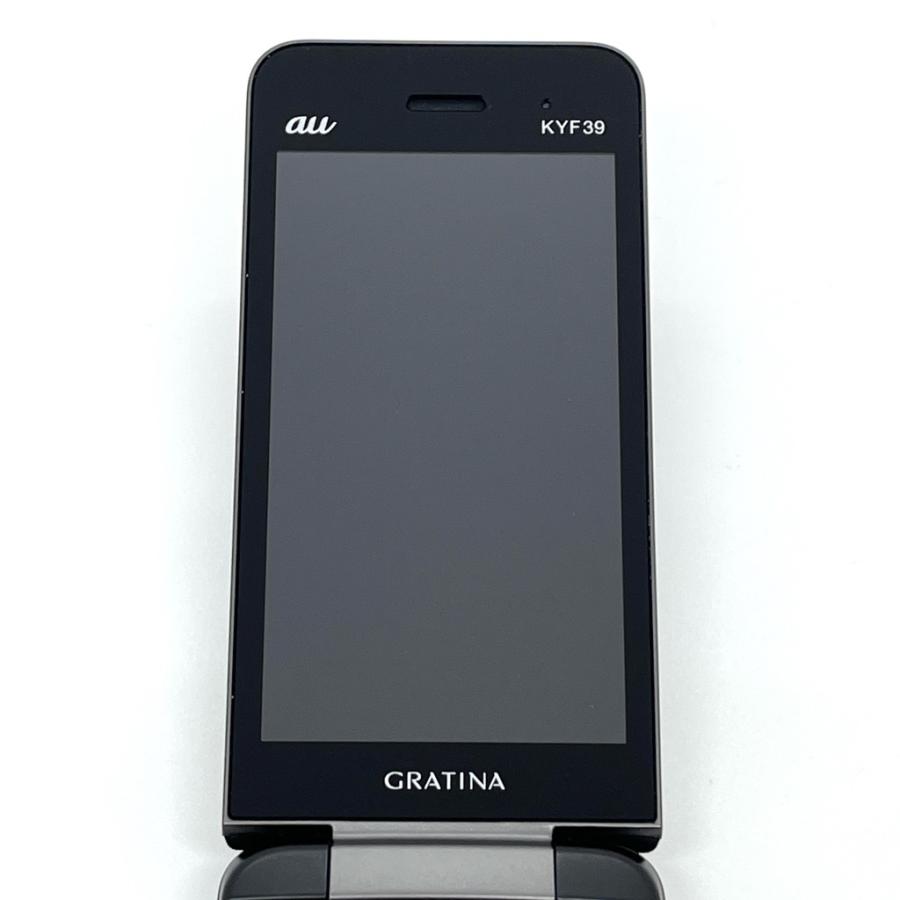 KYOCERA（京セラ） 【良品】カメラレス GRATINA KYF39 墨 ブラック au