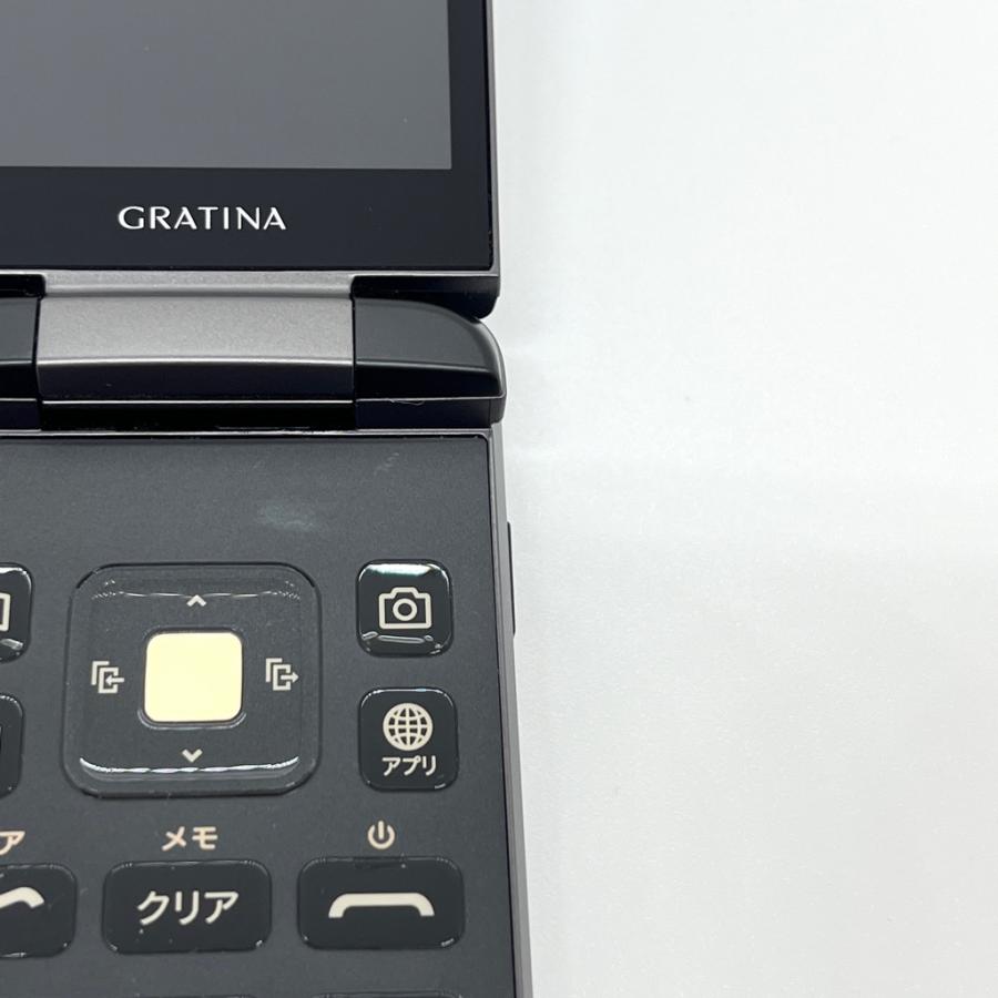KYOCERA（京セラ） 【良品】カメラレス GRATINA KYF39 墨 ブラック au