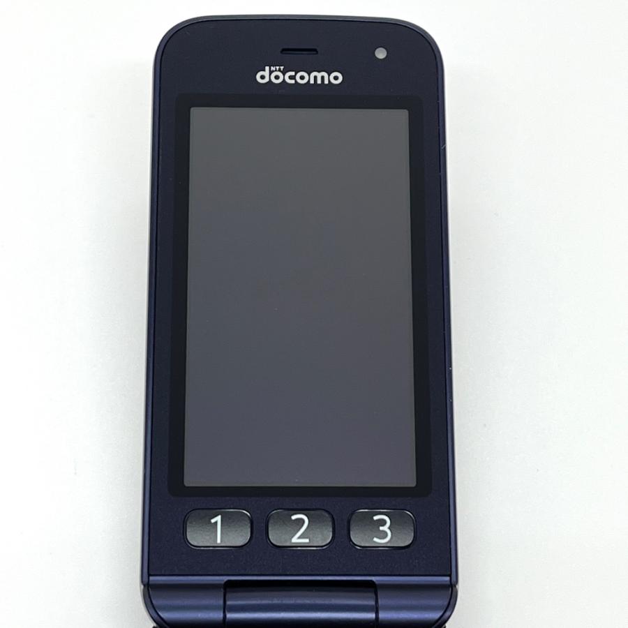 らくらくシリーズ 【良品】らくらくホン F-02J ネイビー ドコモ SIM