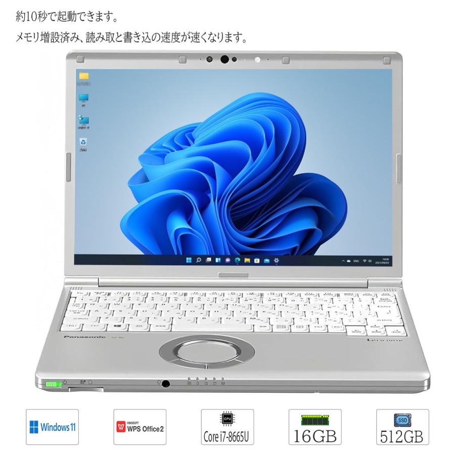 Panasonic（パナソニック） 中古パソコン Windows11 office搭載 12.1型