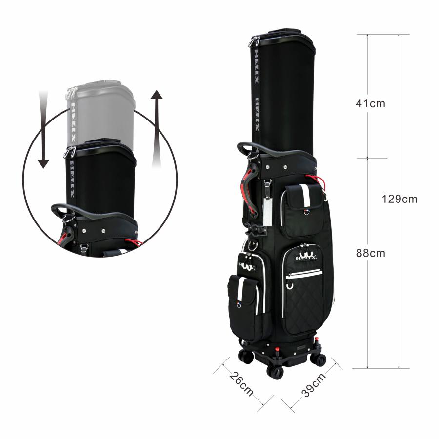 特許取得済み】HELIX（ヘリックス）キャディバッグ ゴルフバッグ