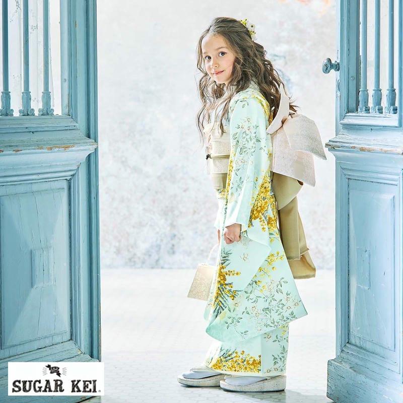 七五三 7歳着物 レンタル フルセット シュガーケイ ブランド着物 水色