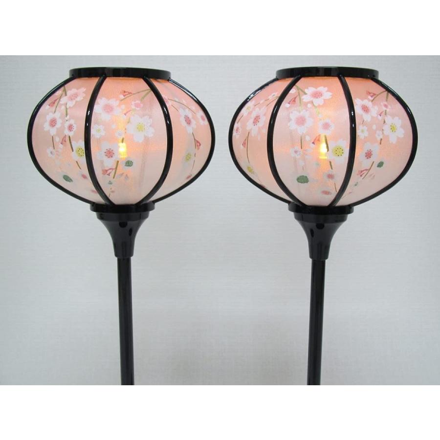 コードレス雛人形 ぼんぼり しだれ桜 雪洞(LED) 29cmみゆき : 弓戸人形