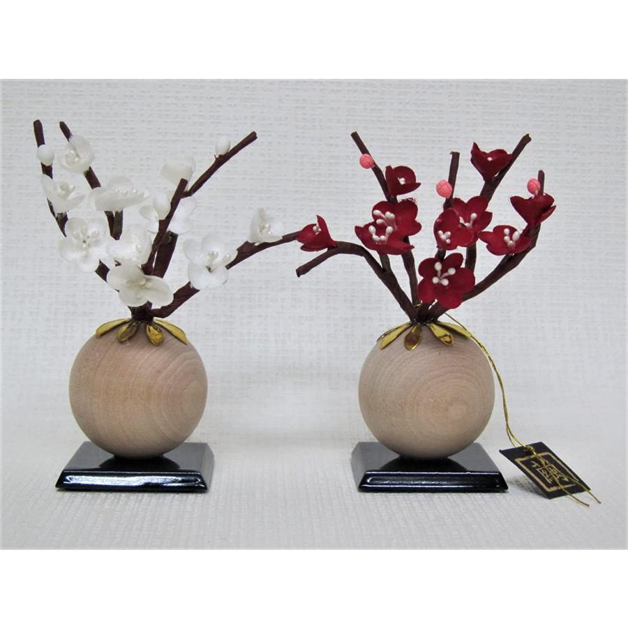 雛人形部品売り 桜橘 紅白梅 花飾り ひな人形 光雲10号 : 弓戸人形