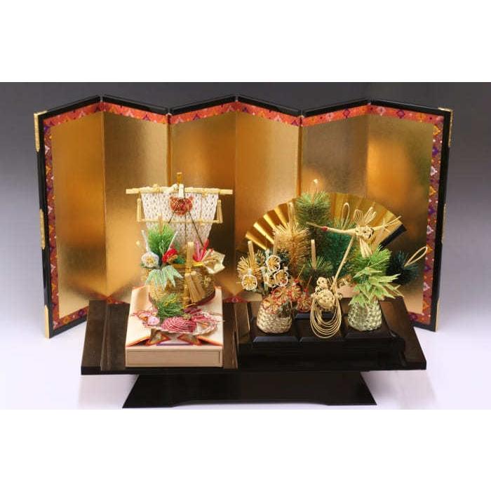 金屏風 単品 お雛様 雛人形 屏風のみ ディスプレイ 結納用・13号(絹目