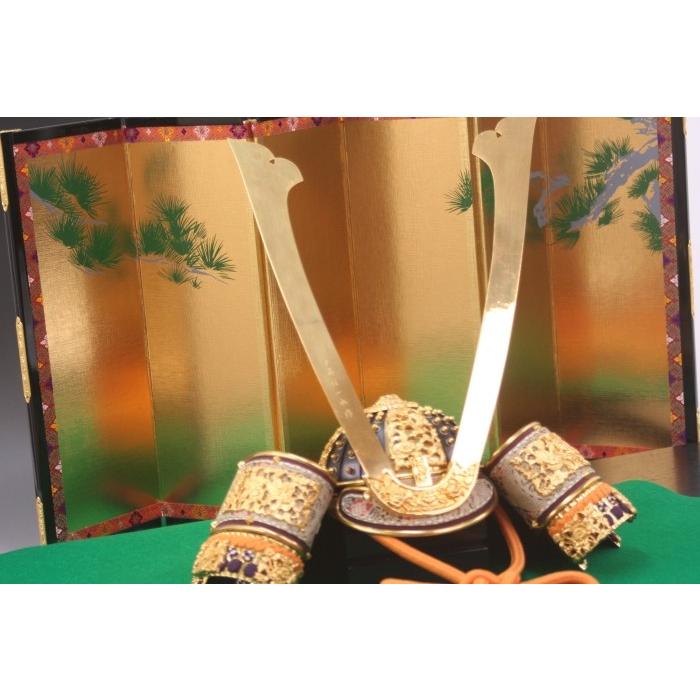 金屏風 単品 お雛様 雛人形 屏風のみ ディスプレイ 結納用・12号松柄