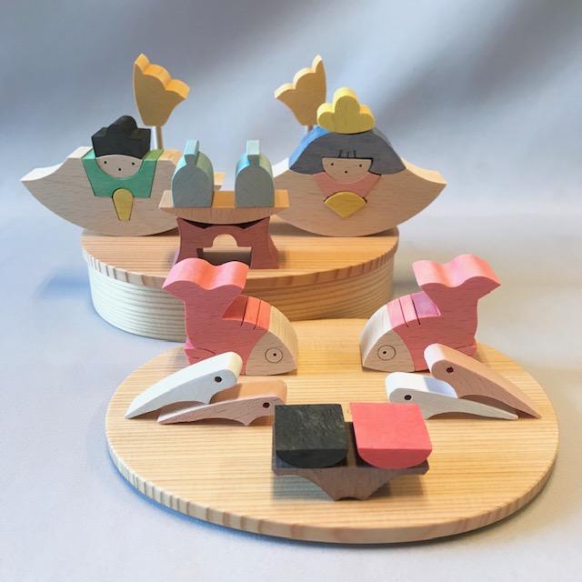 KH417 鯛びな 小黒三郎 組み木のひな人形/遊プラン : ゆかいなさかな