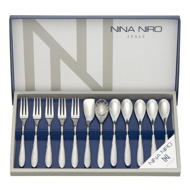 スプーン フォーク セット 12P ニーナニーロ カトラリー コーヒー