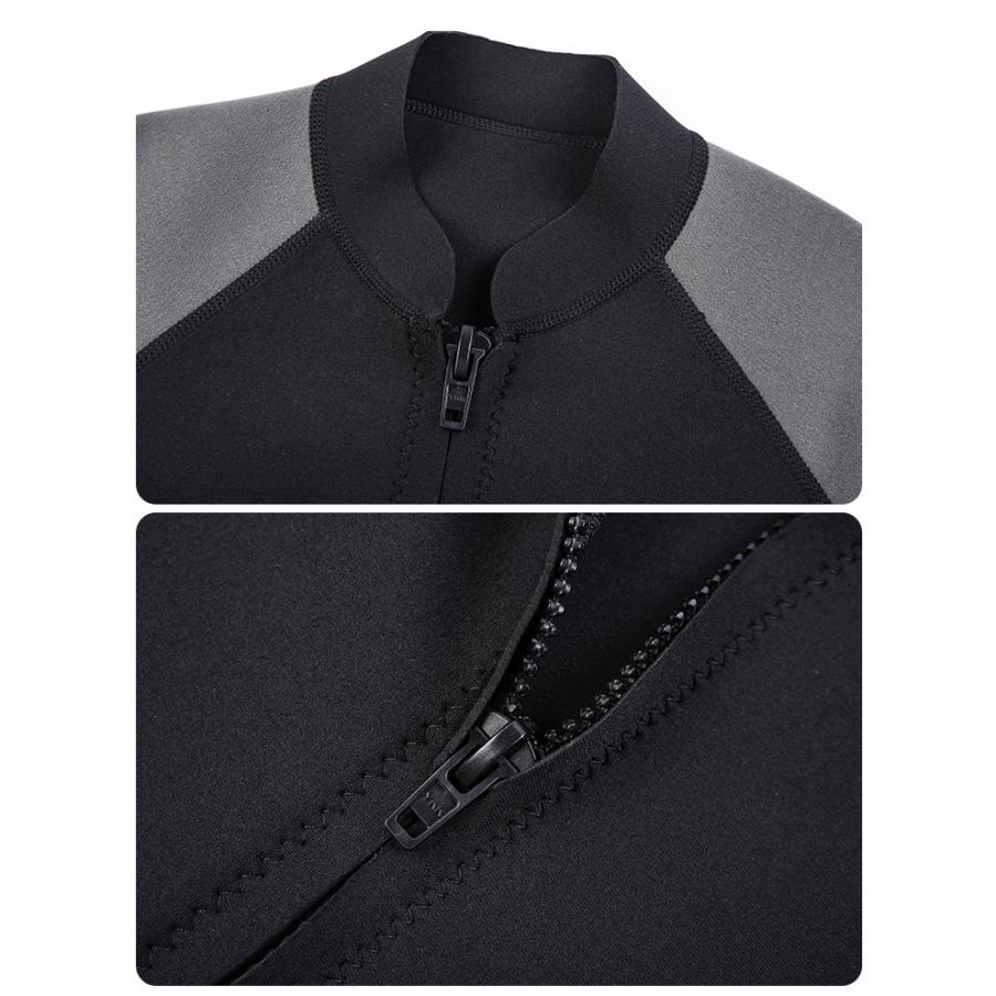 メンズ ウェットスーツ レディース 長袖タッパー ネオプレン 前開き