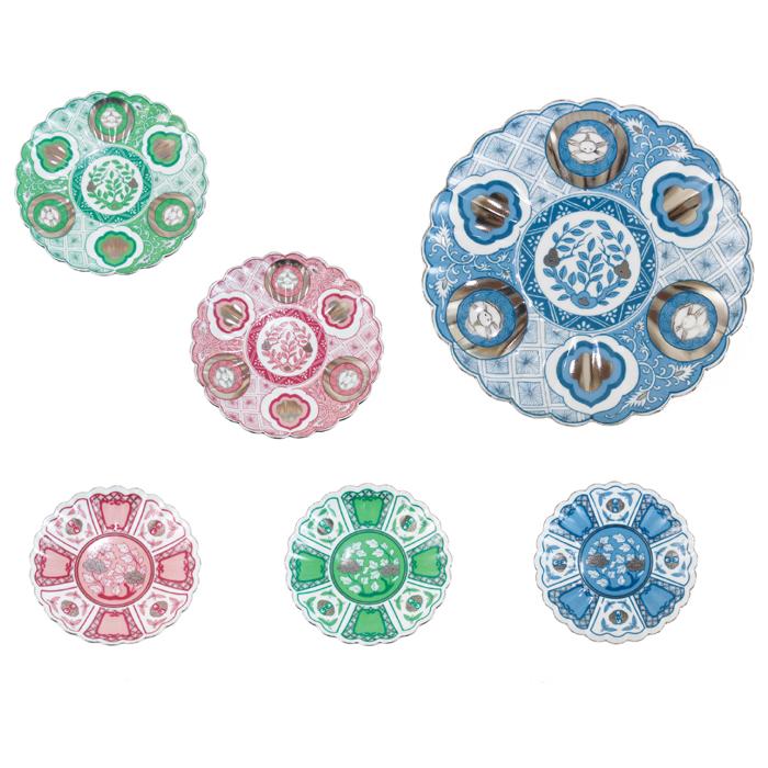 コトホグ（kotohogu) 波佐見焼 皐月(satsuki) 15cmプレート （ai／青