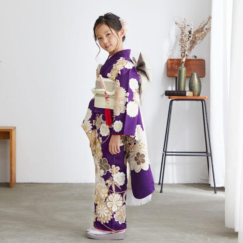 七五三 7歳 紫 着物セット 女の子 d03 楽天市場】【レンタル】753