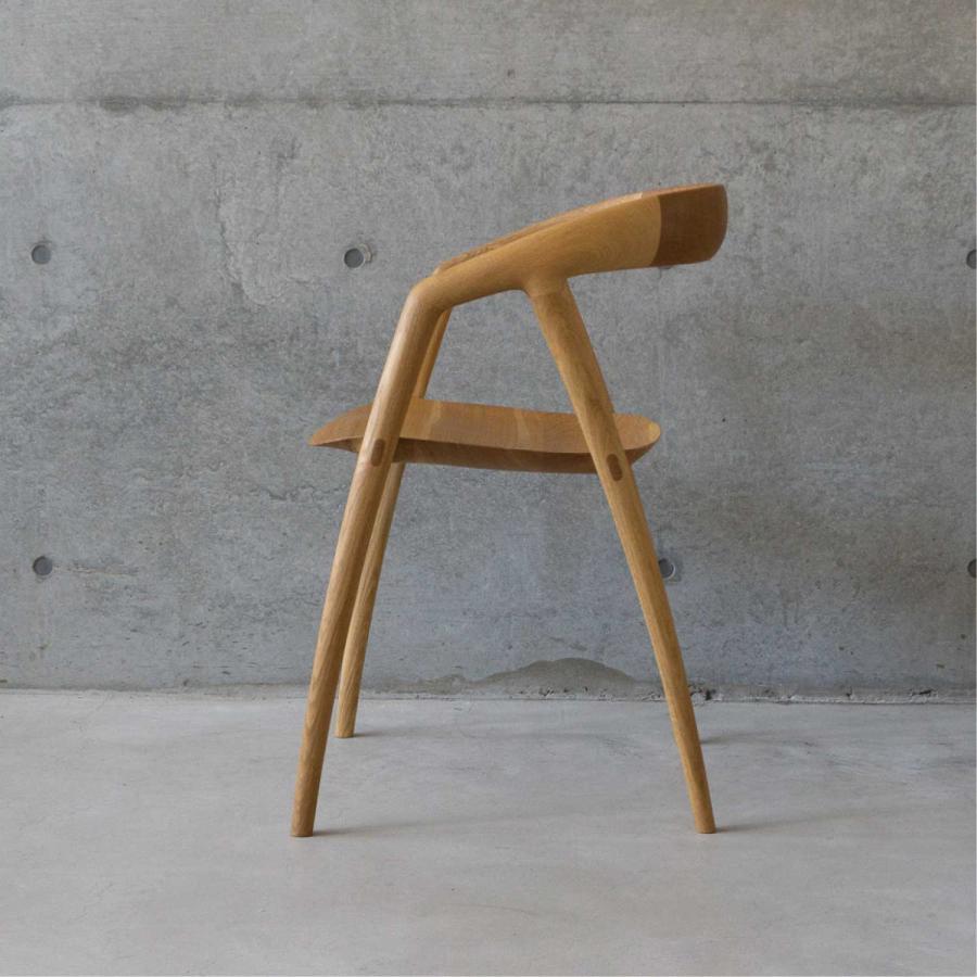 宮崎椅子製作所 DC09 ダイニングチェア 無垢座 木製 板座 背板 国産