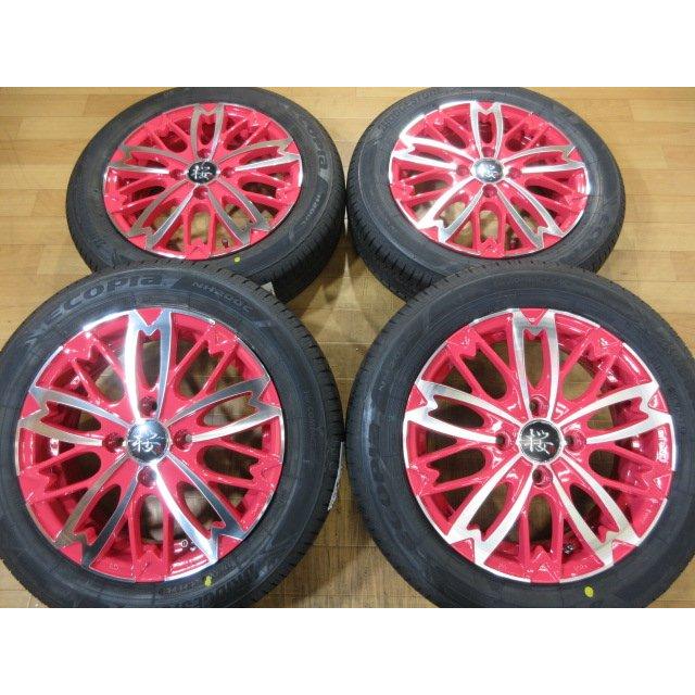 新品 軽四 R-PRIDE 和道 桜 ホイール タイヤ ブリヂストン 4本 14