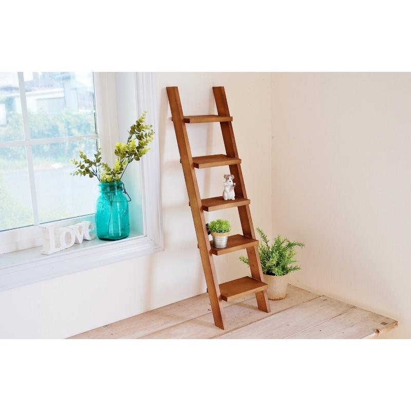 ガーデニング雑貨 はしご ラダー 階段シェルフ 5段 プランターラック