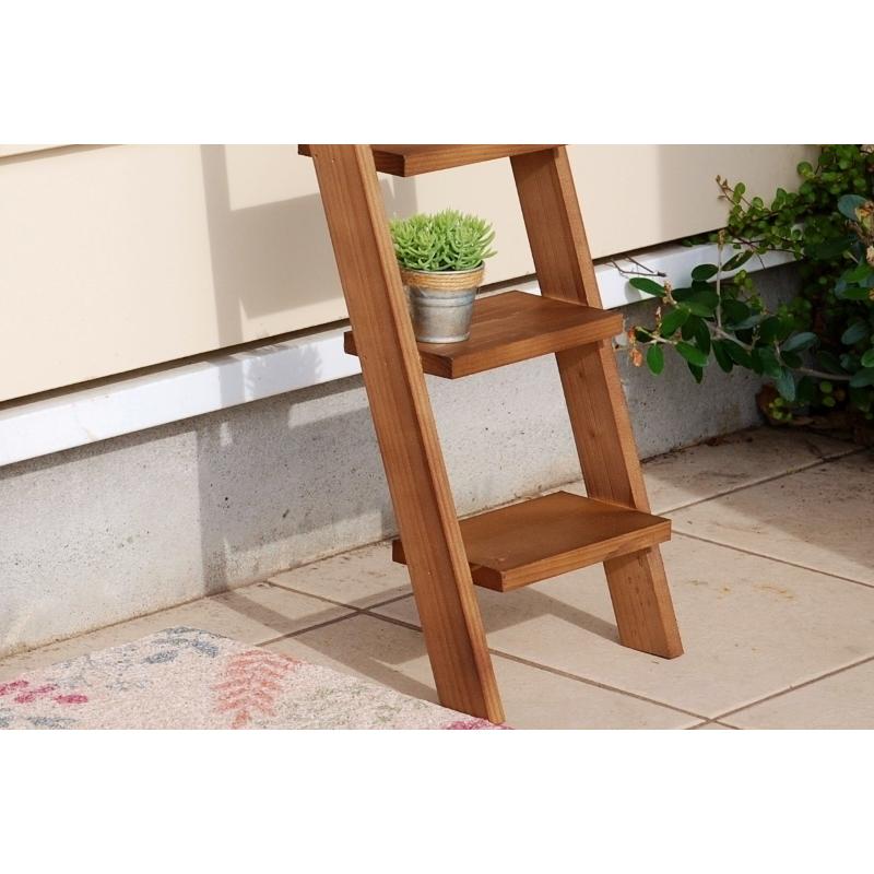 ガーデニング雑貨 はしご ラダー 階段シェルフ 5段 プランターラック