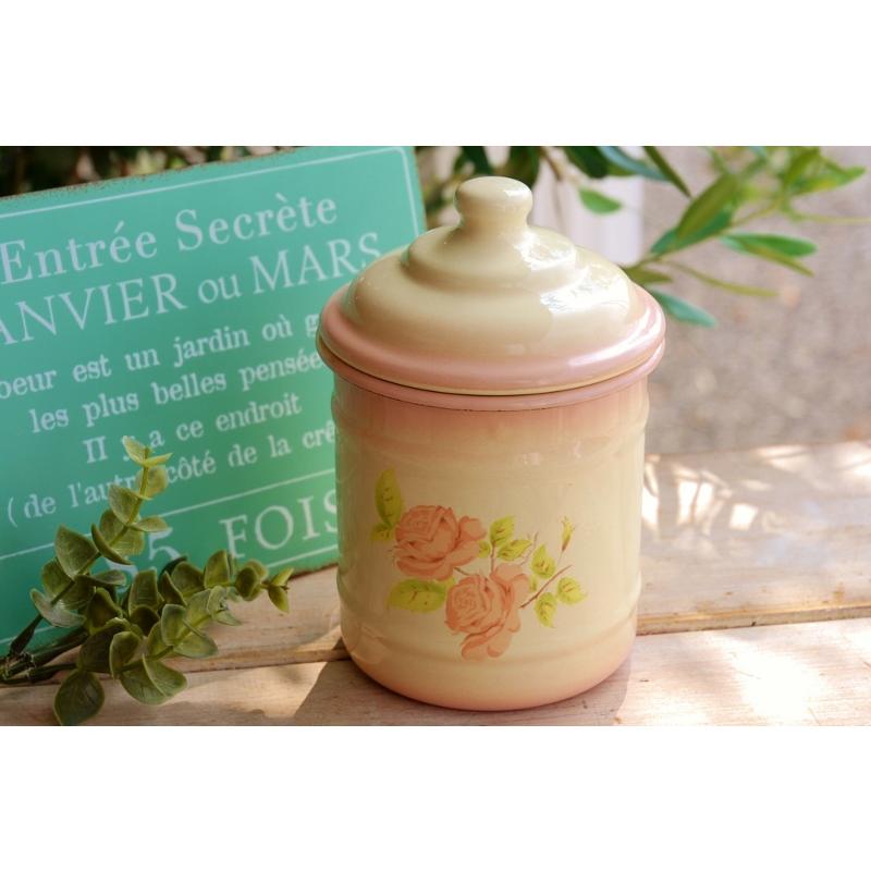 アンティーク・イマン imane ダイアナローズ ビードキャニスター (M