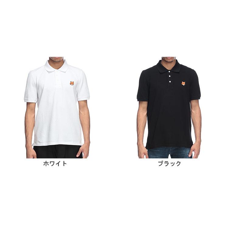 MAISON KITSUNE（メゾン キツネ） ポロシャツ メンズ 無地 FOX HEAD