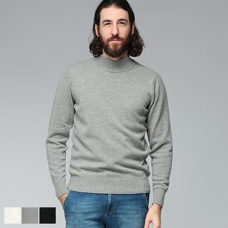 gim（ジム） ニット トップス メンズ カシミヤ100％ モックネック