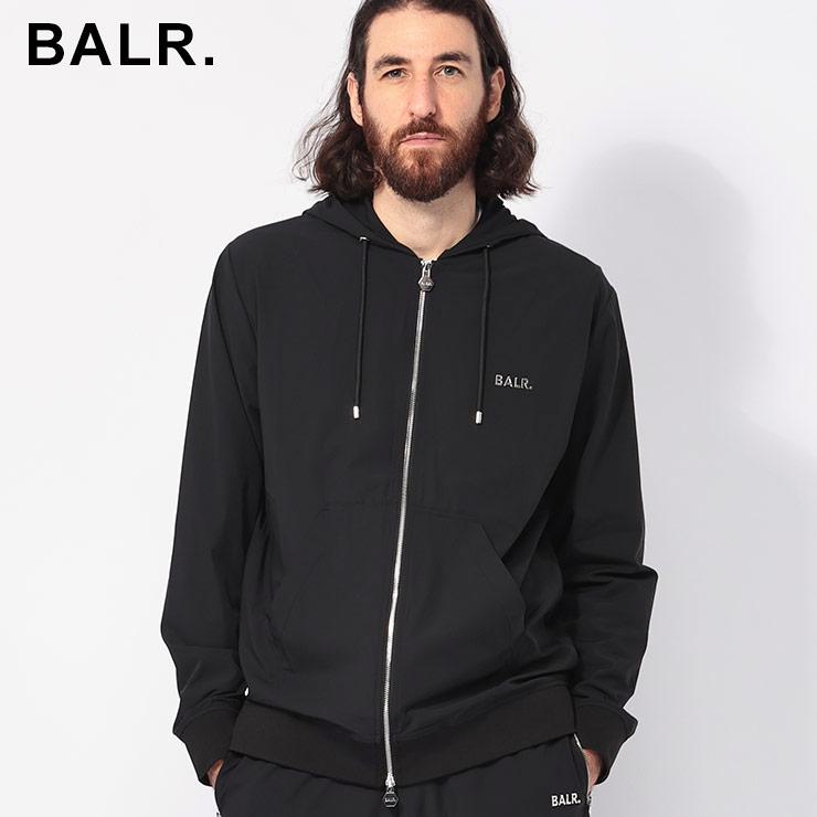 BALR.（ボーラー） メタリックロゴ フルジップ パーカー メンズ