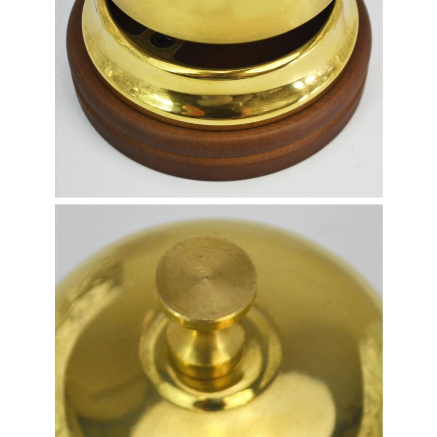 ベル 呼び鈴 真鍮 イタリア製 ゴールドブラス 卓上 チャイム おしゃれ