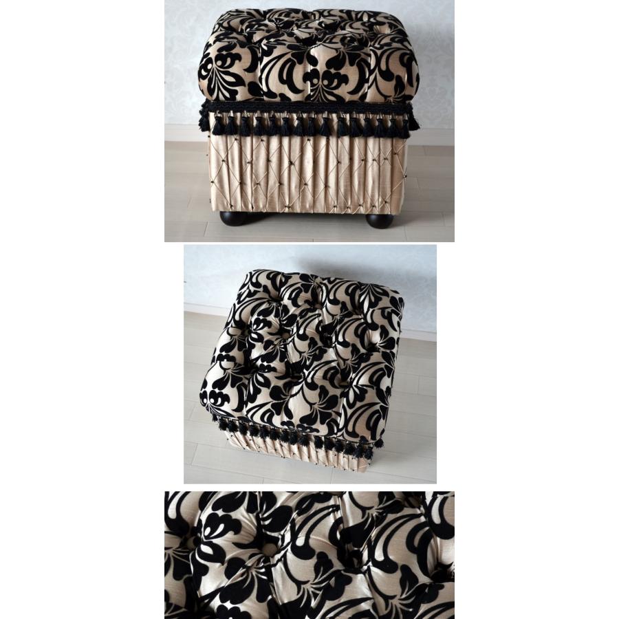 スツール ボックス付き Yorke ブラック ジェニファーテイラーダマスク