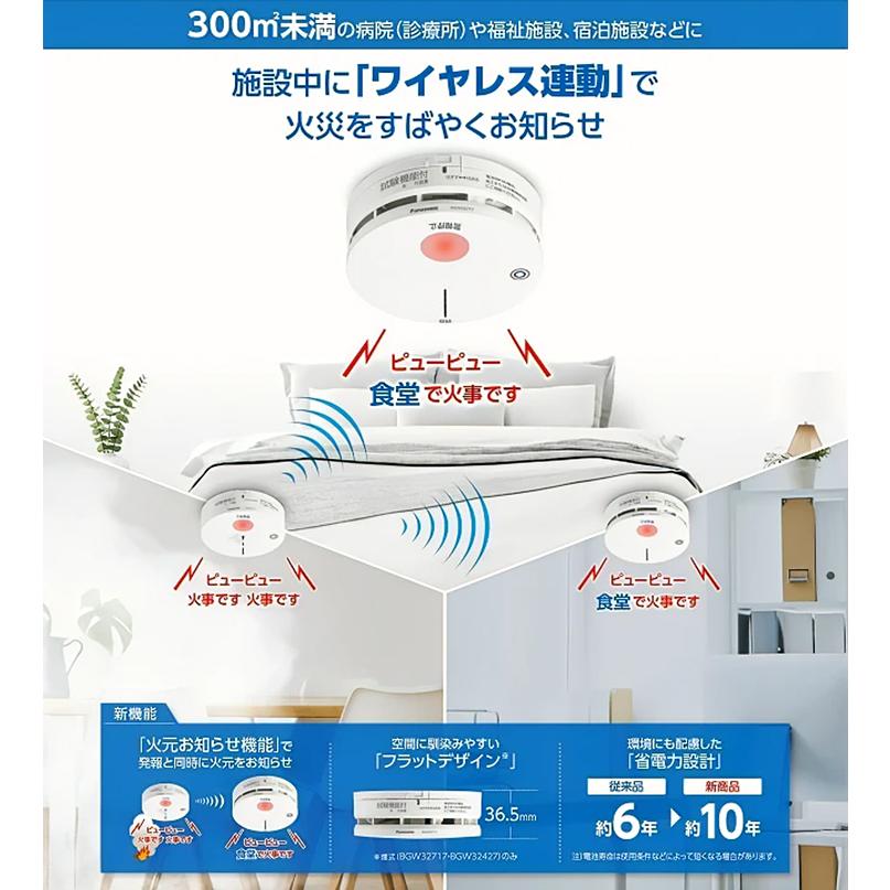 Panasonic（パナソニック） BGW32717 特定小規模施設用感知器 光電式
