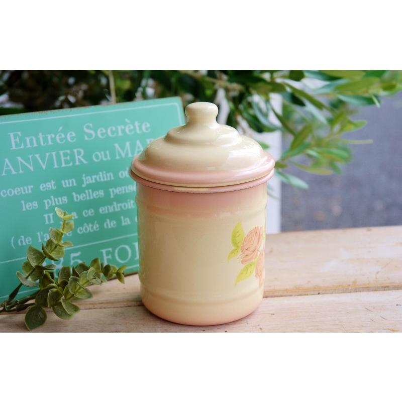 アンティーク・イマン imane ダイアナローズ ビードキャニスター (M