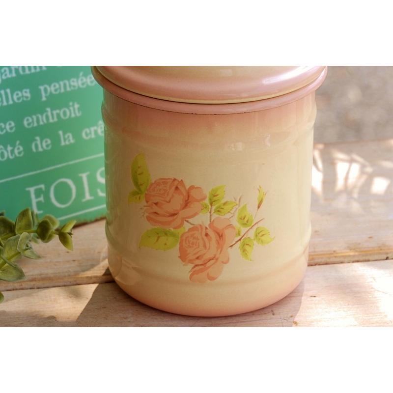 アンティーク・イマン imane ダイアナローズ ビードキャニスター (M