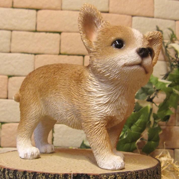 置物 動物 可愛い 犬の置物 チワワ スタンド スモールサイズ リアル 子