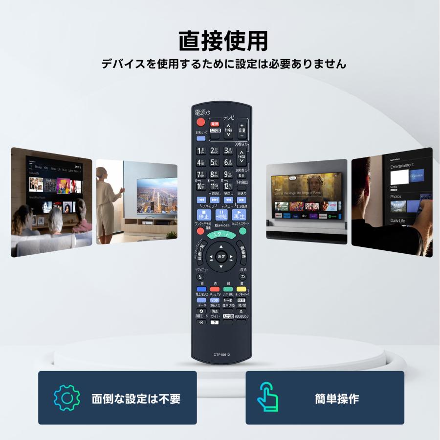 AVTVA N2QAYB000912 パナソニック panasonic 用の ディーガリモコン