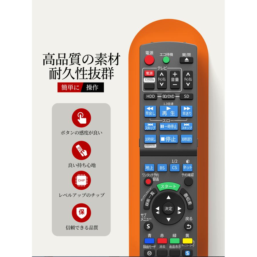 AVTVA N2QAYB000687 Panasonic パナソニック 用の ブルーレイリモコン