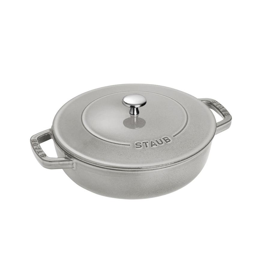 Staub（ストウブ） 鍋 26cm ブレイザー ソテーパン グレー 生涯保証