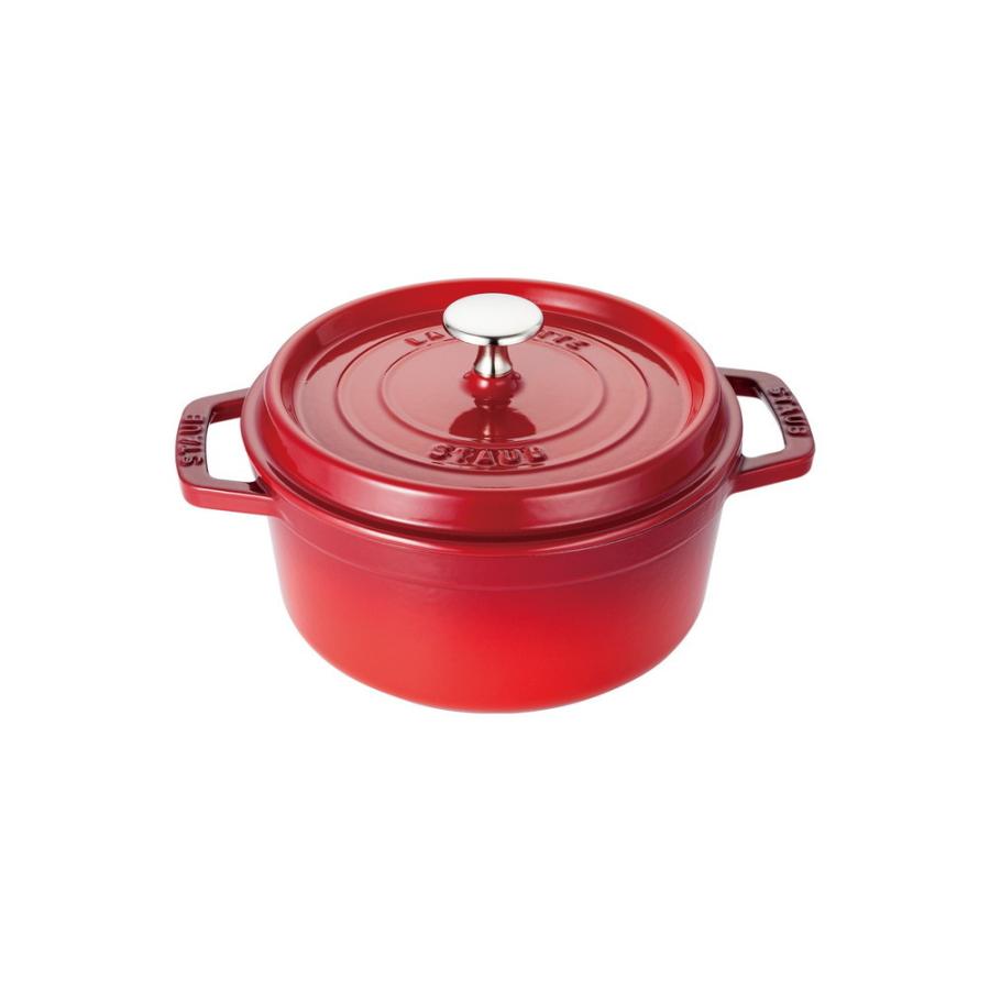 Staub（ストウブ） 鍋 ピコ・ココット ラウンド 14cm チェリー 生涯