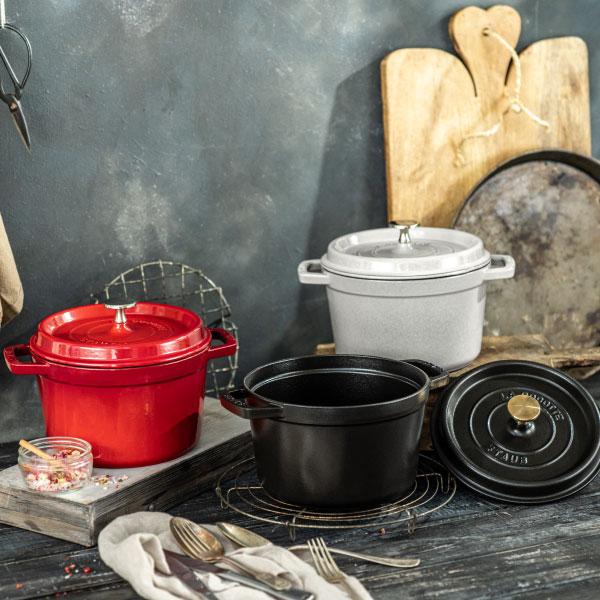 Staub（ストウブ） グランドココット ラウンド 20cm カンパーニュ生涯