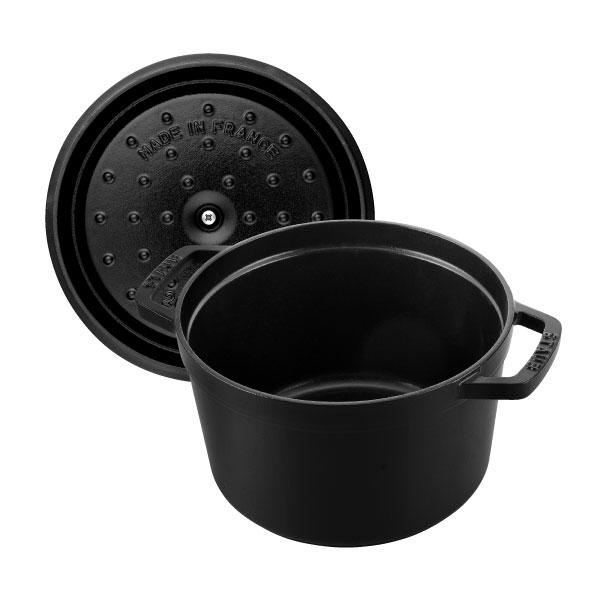 Staub（ストウブ） グランドココット ラウンド 20cm ブラック生涯保証